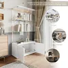 INONEFT Glasvitrine Standvitrine mit LED, 4 Lagen Produktbild-Vorschau 4