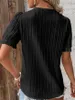 Bluse Kurzarm Damen Spitzen Oberteil V Ausschnitt Shirts Produktbild-Vorschau 5