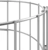 A close-up view of a curved metal railing system, likely part of a staircase or enclosure. Produktbild-Vorschau
