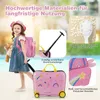 COSTWAY 2 pezzi valigia per bambini + zaino, trolley per Anteprima dell’immagine prodotto 5