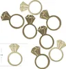 Oblique Unique Diamanten Ring Konfetti gold Ring Streu Deko Produktbild-Vorschau 1