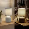 Keramik Tischleuchte Grau Ø15cm inkl. 2x E14  LED 2,5W Produktbild-Vorschau 5