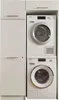 Waschmaschinenumbauschrank >LAUNDREEZY< in weiß - Produktbild-Vorschau 2