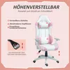 HOMCOM Gaming Stuhl Bürostuhl Ergonomisch mit Lendenkissen, Produktbild-Vorschau 4