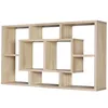 WOHNLING Wandregal PAOLA sonoma 85 x 47,5 x 16 cm MDF-Holz Produktbild-Vorschau 4