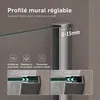doporro Paroi de Douche à L'italienne Transparent 140cm Voir les images du produit 2