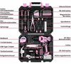 Werkzeugkoffer bestückt 126-teilig Rosa mit 8V Produktbild-Vorschau 2