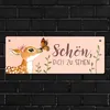 Schön dich zu sehen Metallschild mit niedlichem Reh Produktbild-Vorschau 7