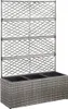 vidaXL Zvýšený záhon s mřížkou 3 květináče 83×30×130cm Poly Náhled obrázku produktu 7