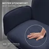 ML-Design Esszimmerstühle drehbar 4er Set Dunkelblau Produktbild-Vorschau 4