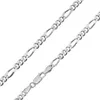 trendor 85925 Halskette für Herren 925 Sterlingsilber Figaro-Kette 1 Voir les images du produit
