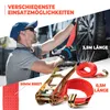 2 x Spanngurt Zurrgurte 4m 5t ( 2500 / 5000 daN, KG ) Produktbild-Vorschau 2