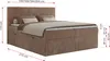 MKS MEBLE Boxspringbett 180x200 Braun Cord, Boxspringbett Produktbild-Vorschau 9