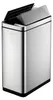A stainless steel trash can with its lid open. Podgląd zdjęcia produktu