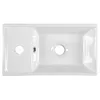 Aqualine Keramik-Waschtisch 40x22 cm, Weiß Produktbild-Vorschau 2