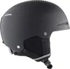 A black ski helmet on a white background. Voir les images du produit