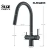 KLARWERK® Jana | ausziehbare 3-Wege Armatur Edelstahl Produktbild-Vorschau 7