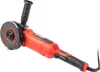 An orange and black angle grinder with a grinding disc attached, shown against a white background. Podgląd zdjęcia produktu