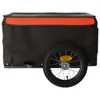vidaXL Príves na bicykel čierno-oranžový 30 kg železa Náhľad obrázku produktu 6
