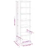 vidaXL Armoire à chaussures blanche 27,5x27x102 cm Bois Voir les images du produit 8