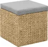 vidaXL Ottoman-Set 2 Stk. Seegras Grau Produktbild-Vorschau 5