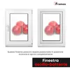 Finestra Framex per cantina Finestra in PVC Vetro satinato Anteprima dell’immagine prodotto 5