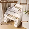 UnboxG Schminktisch mit LED-Beleuchtung, Schminktisch mit Produktbild-Vorschau 5