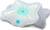 A diagram overlay shows airflow and cooling features on an orthopedic pillow. Anteprima dell’immagine prodotto