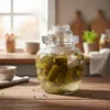 5,5L Fermentationsglas mit Wasserverschluss & 2 Glasschalen Produktbild-Vorschau 7