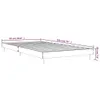 Bettgestell ohne Matratze Braun Eiche 90x190 cm Produktbild-Vorschau 9