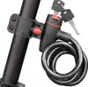 Verk 14551 Cadenas pour vélo - câble, 120 cm, 2 clés, noir Voir les images du produit 6