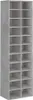 vidaXL Botník Concrete Grey 54x34x183 cm Dřevěný materiál Náhled obrázku produktu 1