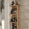 Badregal Vicco Karen Sonoma/Weiß 30 x 128 cm mit 4 Fächern, Produktbild-Vorschau 4
