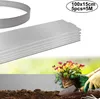 A gardening scene showing metal edging being installed around a flower bed. Náhled obrázku produktu