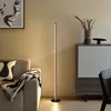 Designerska lampa podłogowa czarna z diodą LED i Podgląd zdjęcia produktu 8