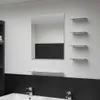 vidaXL Nástenné zrkadlo s 5 policami Strieborné 50 × 60 cm Náhľad obrázku produktu 2
