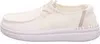 NOUVEAU Hey Dude Femmes Slipper in Spark White en tissu/lin Voir les images du produit 23