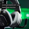 Close-up of a gaming headset with text overlay. Produktbild-Vorschau