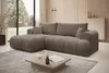 Eckbank TREVIO, links, in de kleur helbruin, bekleding: Productafbeelding-voorbeeld 1