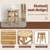vidaXL Hocker Bambus Natur 30 x 30 x 36 cm Bambus Produktbild-Vorschau 4