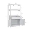 Mondeer Armoire haute de salle de bain avec tiroir 60 x 30 Voir les images du produit 6