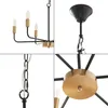Lustre 'Bishop' 6 flammes E14 métal noir / laiton Voir les images du produit 5