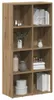 vidaXL Artisan dubová knihovna 66x30x130 cm materiál na Náhled obrázku produktu 3