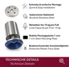 HOOZ® Möbelfüße Edelstahl 120 mm 4er Set [BREITER Produktbild-Vorschau 3