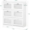 SoBuy FSR145-W Armoire à chaussures avec 6 abattants Voir les images du produit 4