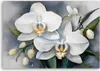 Leinwandbild Orchideenblüte Abstrakt 100x70 Feeby Weiß bild Produktbild-Vorschau 3