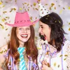 relaxdays 2 x Cowboyhut Fasching pink Produktbild-Vorschau 2