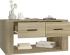 vidaXL Konferenční stolek Sonoma Dub 80x50x40 cm Materiál Náhled obrázku produktu 4