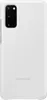 A white Samsung phone case is shown from the back. Podgląd zdjęcia produktu