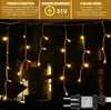 10m 400 LED Eisregen Lichterkette 8 Beleuchtungsmodi 31V Produktbild-Vorschau 3